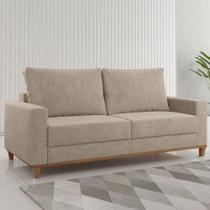 Sofá Living Gilbran 3 Lugares Linhão Castanho - Vian