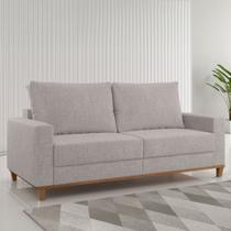 Sofá Living Gilbran 3 Lugares Linhão Giz - Vian