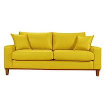 Sofá Living Istambul Em Material Sintético Essencial Estofados