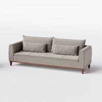 Sofá Living Lisboa 2,30m em Veludo Castor Cascalho - Home Mobily Sofá Living Lisboa 2,30m em Veludo Castor Cascalho - Home Mobily