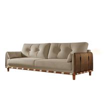 Sofá Living Luxo Fixo Antares 2.00m linho Bege