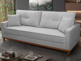 Sofá Living Malibu 2,30m Cinza Bouclê - King House