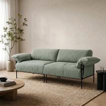 Sofá Living Modular 240cm Base Metálica Basileia Yescasa Sofá Living Modular 240cm Base Metálica Basileia Yescasa