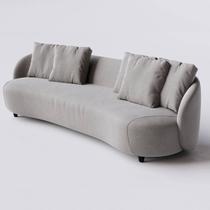 Sofá Living Mônaco 3,00m em Linho Off white - Home Mobily Sofá Living Mônaco 3,00m em Linho Off white - Home Mobily