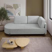 Sofá Living Orgânico 2 Lugares 165cm Base de Ferro Braço Direito Norten Branco Linho Gelo Sofá Living Orgânico 2 Lugares 165cm Base de Ferro Braço Direito Norten Branco Linho Gelo