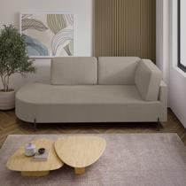 Sofá Living Orgânico 2 Lugares 165cm Base de Ferro Braço Direito Norten Sofá Living Orgânico 2 Lugares 165cm Base de Ferro Braço Direito Norten