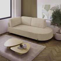 Sofá Living Orgânico 2 Lugares Linho Bege Norten 175cm Sofá Living Orgânico 2 Lugares Linho Bege Norten 175cm