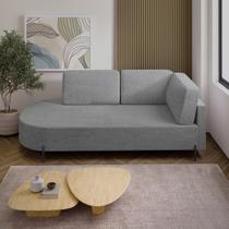 Sofá Living Orgânico 2 Lugares Linho Cinza Norten 165cm Sofá Living Orgânico 2 Lugares Linho Cinza Norten 165cm