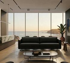 Sofá Living para 2 Lugares 180cm Live Preto