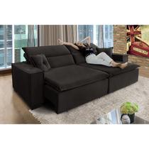 Sofá Londres 2.70m Retrátil e Reclinável Pillow Top