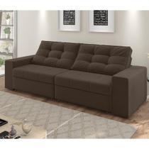 Sofá Luisiana 202 cm com 2 Lugares - Chocolate Sofá Luisiana 202 cm com 2 Lugares - Chocolate