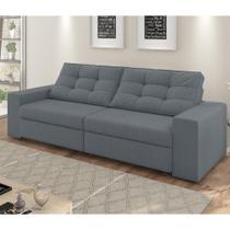 Sofá Luisiana 232 cm com 2 Lugares - Cinza Sofá Luisiana 232 cm com 2 Lugares - Cinza
