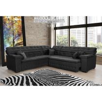 Sofá Magno 2.57x2.37m de Canto, Retrátil e Reclinável