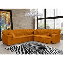 Sofá Magno 3.32x2.57m de Canto, Retrátil e Reclinável