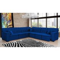 Sofá Magno 3.32x3.32m de Canto, Retrátil e Reclinável