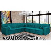 Sofá Magno 3.32x3.32m de Canto, Retrátil e Reclinável