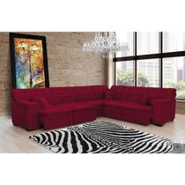 Sofá Magno 3.77x2.57m de Canto, Retrátil e Reclinável