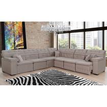 Sofá Magno 3.97x3.32m de Canto, Retrátil e Reclinável