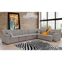 Sofá Magno 4.57x2.57m de Canto, Retrátil e Reclinável