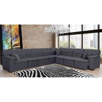 Sofá Magno 4.57x3.32m de Canto, Retrátil e Reclinável