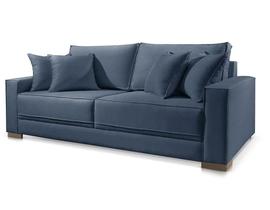 Sofá Marrocos 2 Lugares Suede Azul 1,8m Confortável Sala