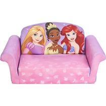 Sofá Marshmallow 2 em 1 Flip Open Foam Disney Princesses
