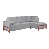 Sofa Martins M-186 Canto - V-211 Cinza Sofa Martins M-186 Canto - V-211 Cinza