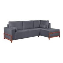 Sofa Martins M-186 Canto - V-211 Grafite Sofa Martins M-186 Canto - V-211 Grafite