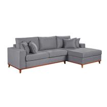 Sofa Martins M-187 Canto - B-330 Linho Cinza