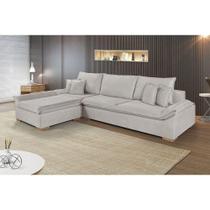 Sofá Martins M-201 Veludo Canto Estofados Martins Veludo Creme