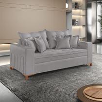 Sofá Martins M-205 Linho 200cm Living Estofados Martins Linho Cinza Sofá Martins M-205 Linho 200cm Living Estofados Martins Linho Cinza