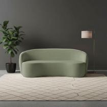 Sofá Matias 2 Lugares 160CM Verde Suede D'Rossi Sofá Matias 2 Lugares 160CM Verde Suede D'Rossi