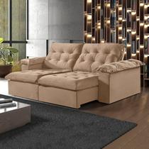 Sofá Modulado Retrátil e Reclinável 210cm Genebra