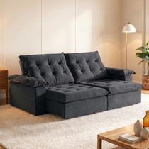 Sofá Modulado Retrátil e Reclinável 230cm Genebra Sofá Modulado Retrátil e Reclinável 230cm Genebra
