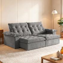 Sofá Modulado Retrátil e Reclinável 250cm Genebra Sofá Modulado Retrátil e Reclinável 250cm Genebra