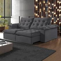Sofá Modulado Retrátil e Reclinável 250cm Genebra