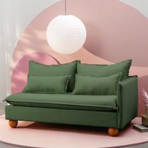 Sofá Modular 2 Lugares Braço Lateral com Pé Bolinha Sôma CabeCasa MadeiraOriginals Verde Sofá Modular 2 Lugares Braço Lateral com Pé Bolinha Sôma CabeCasa MadeiraOriginals Verde