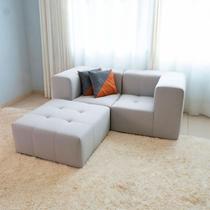 Sofá Modular 2 Lugares Com 2 Braços 1 Chaise Inflow Boucle Linho Vem Na Caixa Compacto Sala Sofá Modular 2 Lugares Com 2 Braços 1 Chaise Inflow Boucle Linho Vem Na Caixa Compacto Sala