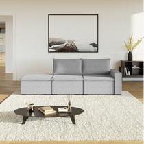 Sofá Modular 2 Lugares com Braço Lateral Direita Zen CabeCasa MadeiraOriginals