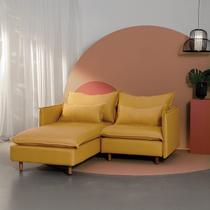 Sofá Modular 2 Lugares com Chaise e Pé Madeira Sôma CabeCasa MadeiraOriginals Sofá Modular 2 Lugares com Chaise e Pé Madeira Sôma CabeCasa MadeiraOriginals
