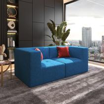 Sofá Modular 2 Lugares em Suede Design Estilo Togo Moderno e Confortável Sofá Modular 2 Lugares em Suede Design Estilo Togo Moderno e Confortável