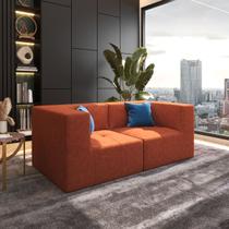 Sofá Modular 2 Lugares em Suede Design Estilo Togo Moderno e Confortável Sofá Modular 2 Lugares em Suede Design Estilo Togo Moderno e Confortável