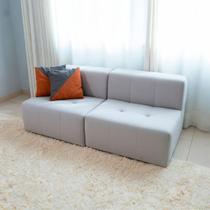 Sofá Modular 2 Lugares Inflow Bouclé Cinza Linho Vem Na Caixa Compacto Para Sala Apartamento Moderna Sofá Modular 2 Lugares Inflow Bouclé Cinza Linho Vem Na Caixa Compacto Para Sala Apartamento Moderna