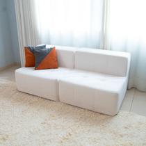 Sofá Modular 2 Lugares Inflow Bouclé Linho Vem Na Caixa Compacto Para Sala Apartamento Moderna Sofá Modular 2 Lugares Inflow Bouclé Linho Vem Na Caixa Compacto Para Sala Apartamento Moderna