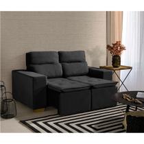 Sofá Modular 2 Lugares Marabá 150cm com Molas, Retrátil e Reclinável com Tecido Veludo Nobre Sofatec Sofá Modular 2 Lugares Marabá 150cm com Molas, Retrátil e Reclinável com Tecido Veludo Nobre Sofatec