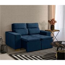 Sofá Modular 2 Lugares Marabá 150cm com Molas, Retrátil e Reclinável com Tecido Veludo Nobre Sofatec Sofá Modular 2 Lugares Marabá 150cm com Molas, Retrátil e Reclinável com Tecido Veludo Nobre Sofatec
