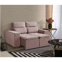 Sofá Modular 2 Lugares Marabá 150cm com Molas, Retrátil e Reclinável com Tecido Veludo Nobre Sofatec