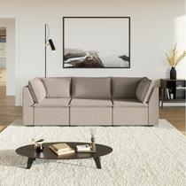 Sofá Modular 2 Módulos Canto 1 Módulo Central Zen CabeCasa MadeiraOriginals