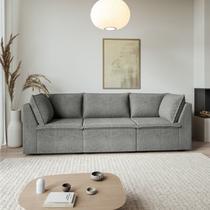 Sofá Modular 2 Módulos Canto 1 Módulo Central Zen CabeCasa MadeiraOriginals