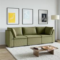 Sofá Modular 2 Módulos Canto 1 Módulo Central Zen CabeCasa MadeiraOriginals